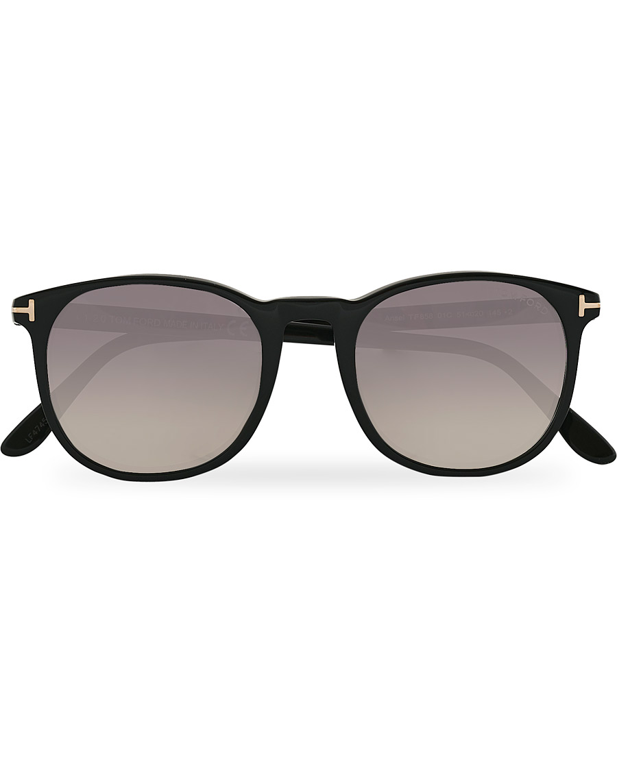 Mies | Tom Ford Ansel Sunglasses Shiny Black/Smoke Mirror | Tom Ford | Ansel Sunglasses Shiny Black/Smoke Mirror