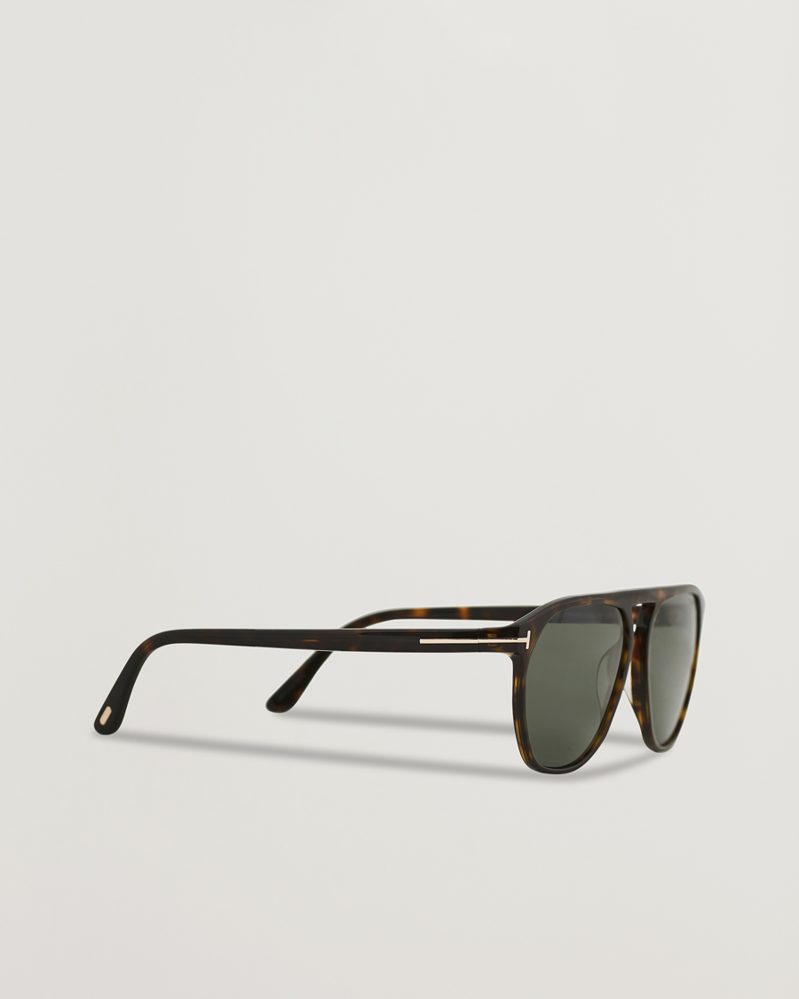 Mies | Tom Ford Jasper-02 Sunglasses Dark Havana/Green | Tom Ford | Jasper-02 Sunglasses Dark Havana/Green