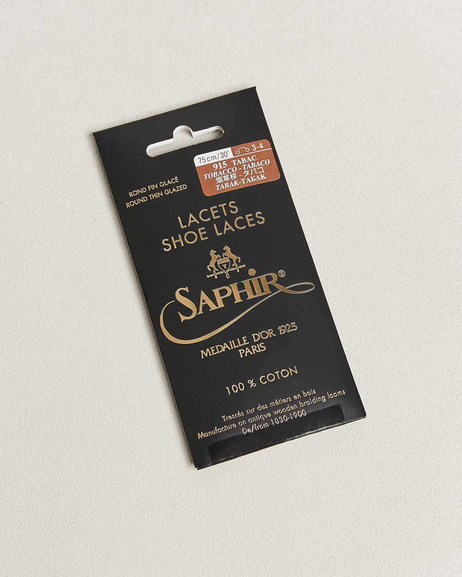 Mies | Kenkien huolto | Saphir Medaille d'Or | Shoe Laces Thin Waxed 75cm Tobacco