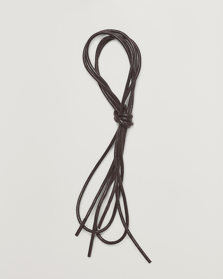 Miehet |  | Saphir Medaille d'Or | Shoe Laces Thin Waxed 75cm Dark Brown