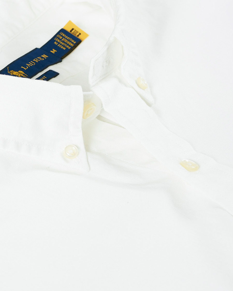 Mies | Kauluspaidat | Polo Ralph Lauren | Slim Fit Short Sleeve Button Down Shirt White