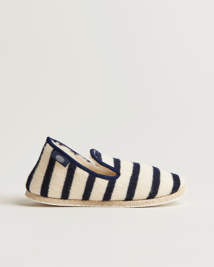 Mies | Armor-lux Maoutig Home Slippers Nature/Navy | Armor-lux | Maoutig Home Slippers Nature/Navy