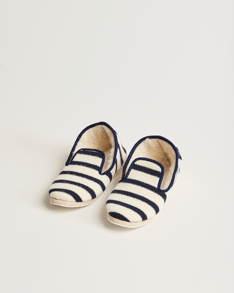 Mies | Armor-lux Maoutig Home Slippers Nature/Navy | Armor-lux | Maoutig Home Slippers Nature/Navy