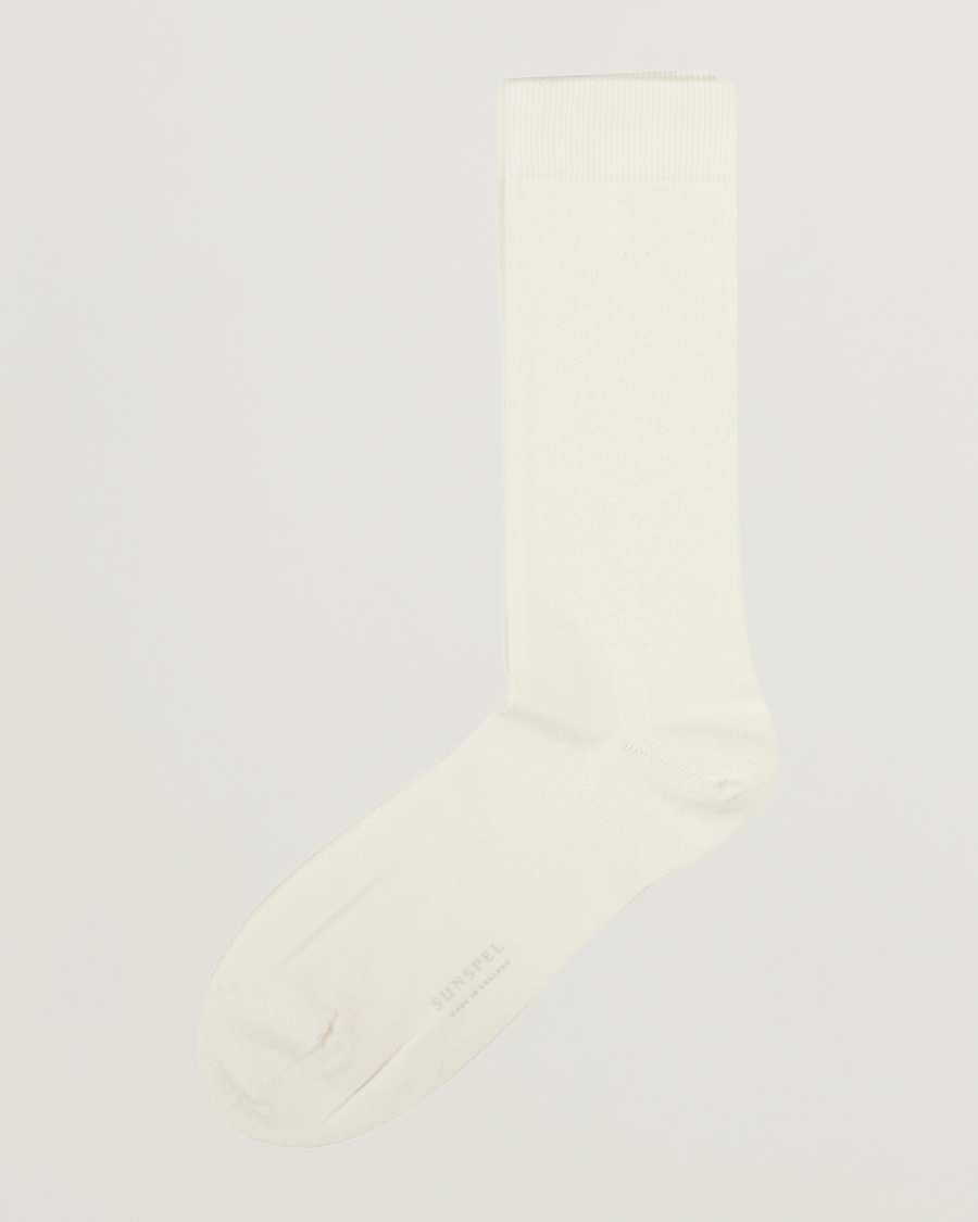 Miehet | Haun tulokset | Sunspel | Cotton Blend Socks White