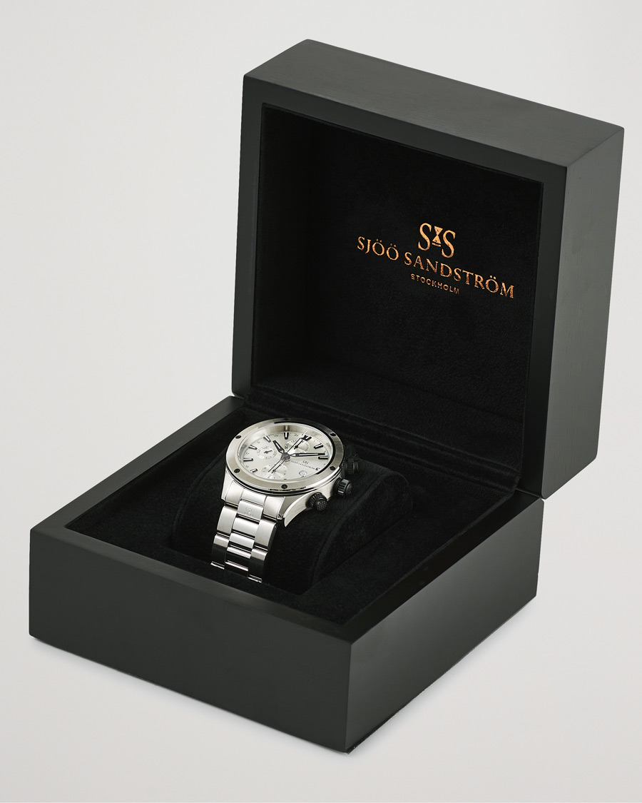 Mies | Fine watches | Sjöö Sandström | UTC Extreme 44,2mm White and Stainless Steel