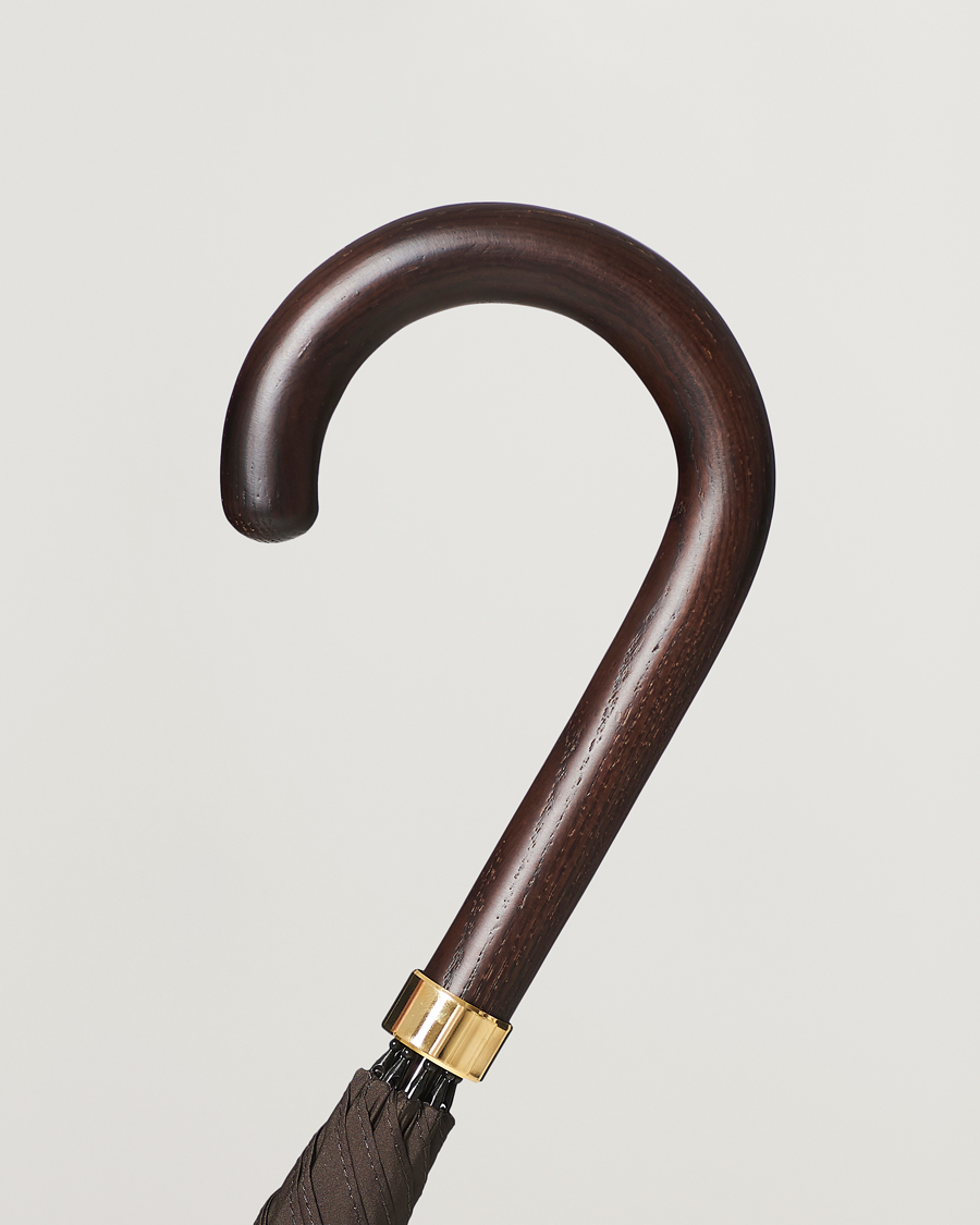 Mies | Sateenvarjot | Fox Umbrellas | Polished Hardwood Umbrella Brown