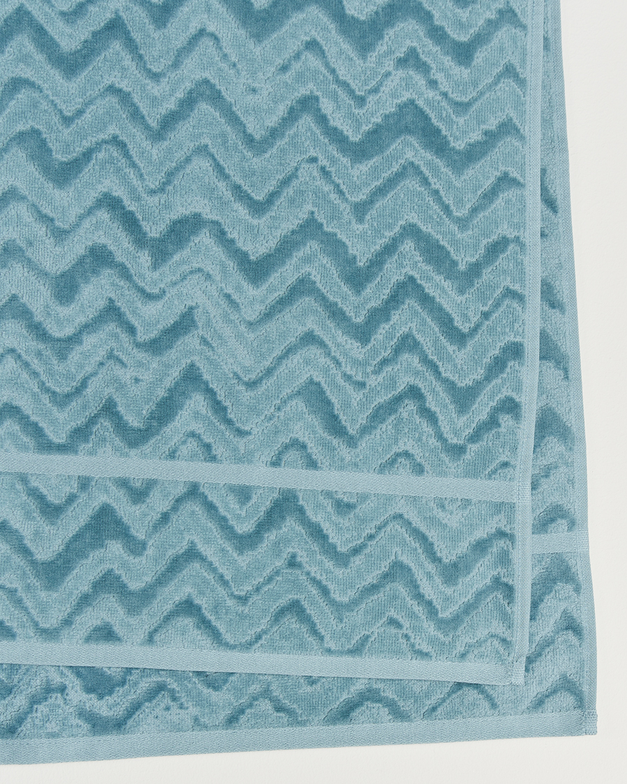 Mies | Missoni Home Rex Bath Sheet 100x150 cm Light Blue | Missoni Home | Rex Bath Sheet 100x150 cm Light Blue