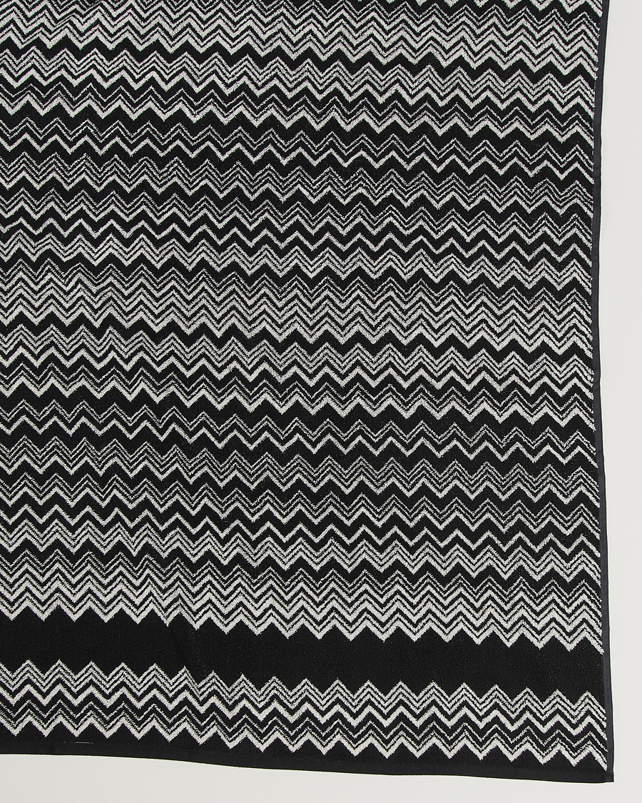 Mies | Missoni Home Keith Bath Sheet 100x150 cm Black/White | Missoni Home | Keith Bath Sheet 100x150 cm Black/White