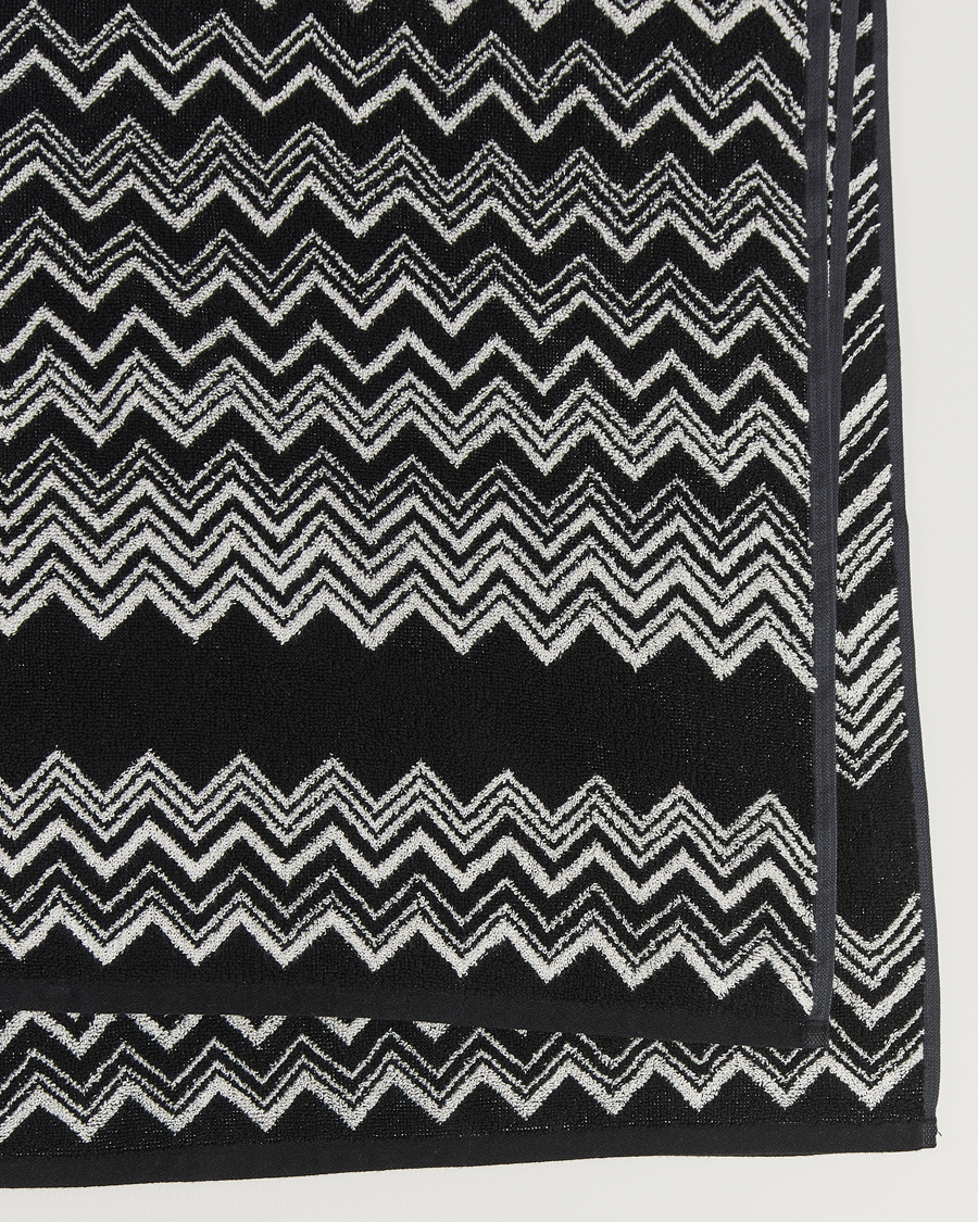 Mies | Missoni Home Keith Bath Sheet 100x150 cm Black/White | Missoni Home | Keith Bath Sheet 100x150 cm Black/White