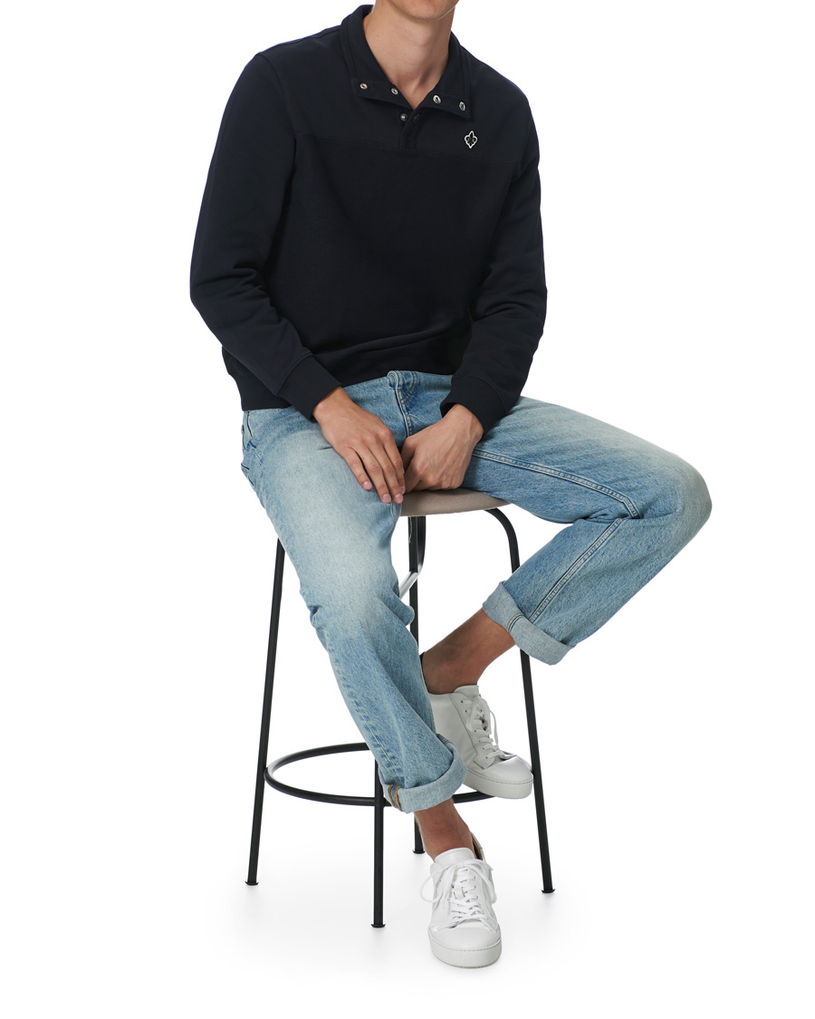 Mies | Puserot | Morris | Northclyff Rugger Sweatshirt Old Blue