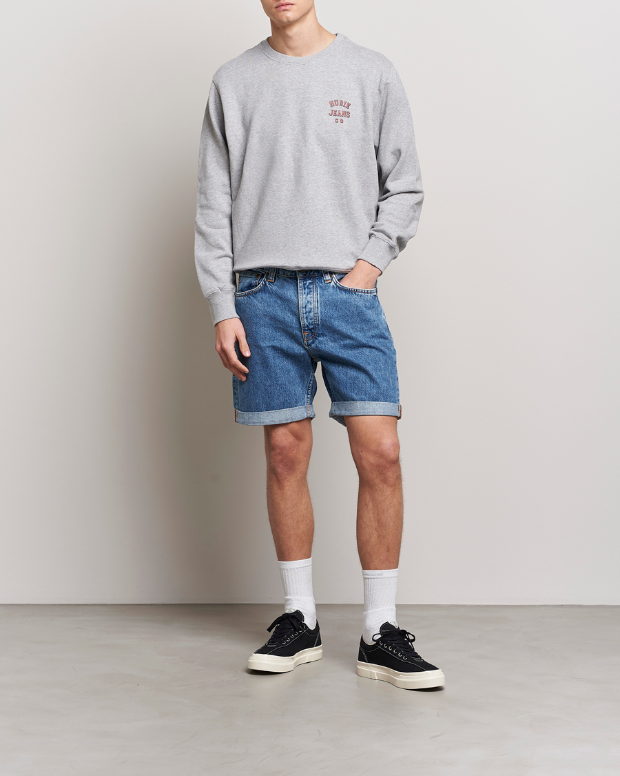 Mies |  | Nudie Jeans | Josh Stretch Denim Shorts Friendly Blue