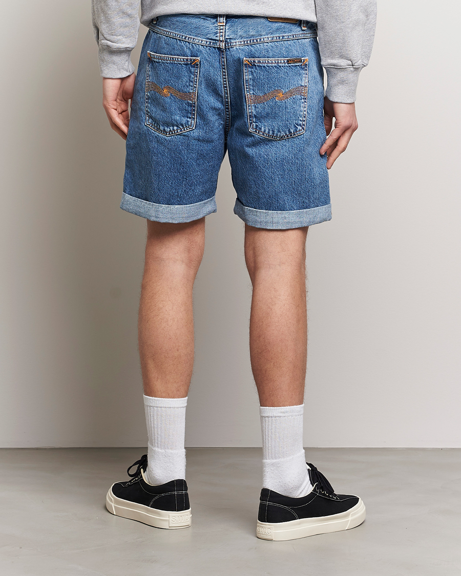 Mies | Shortsit | Nudie Jeans | Josh Stretch Denim Shorts Friendly Blue
