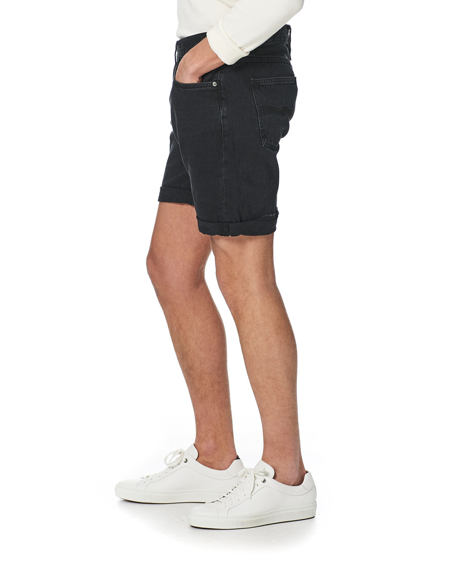 Mies | Shortsit | Nudie Jeans | Josh Stretch Denim Shorts Black Water