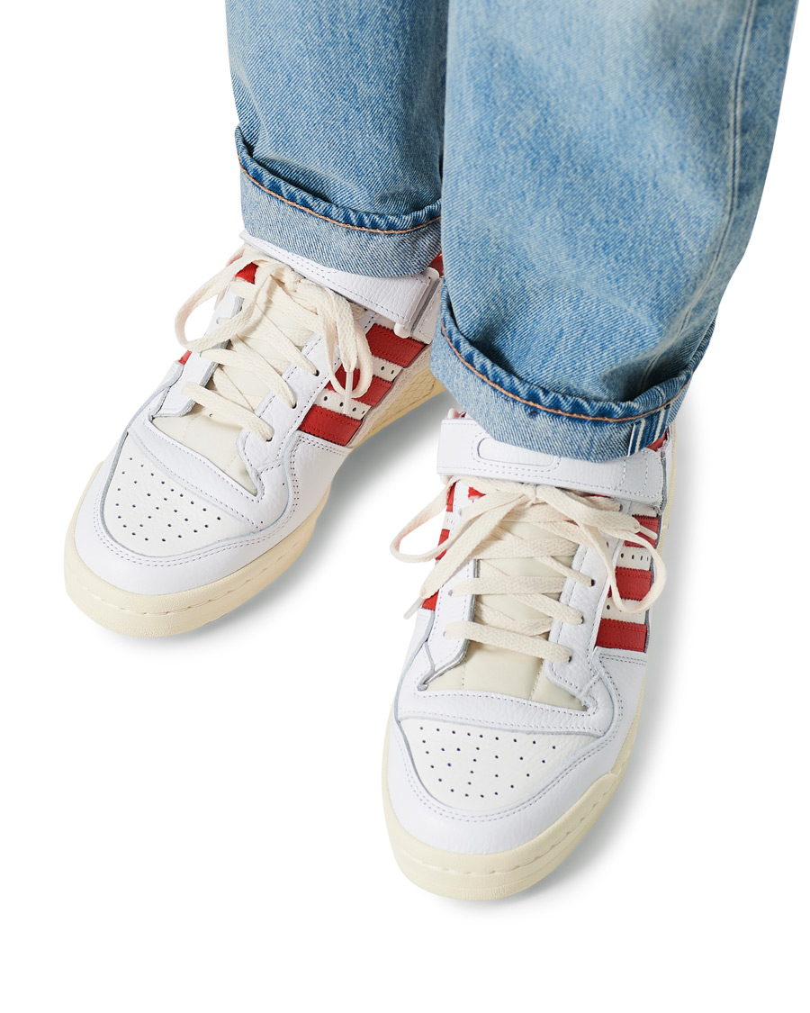 Mies | adidas Originals Forum 84 Low Sneaker White/Red | adidas Originals | Forum 84 Low Sneaker White/Red