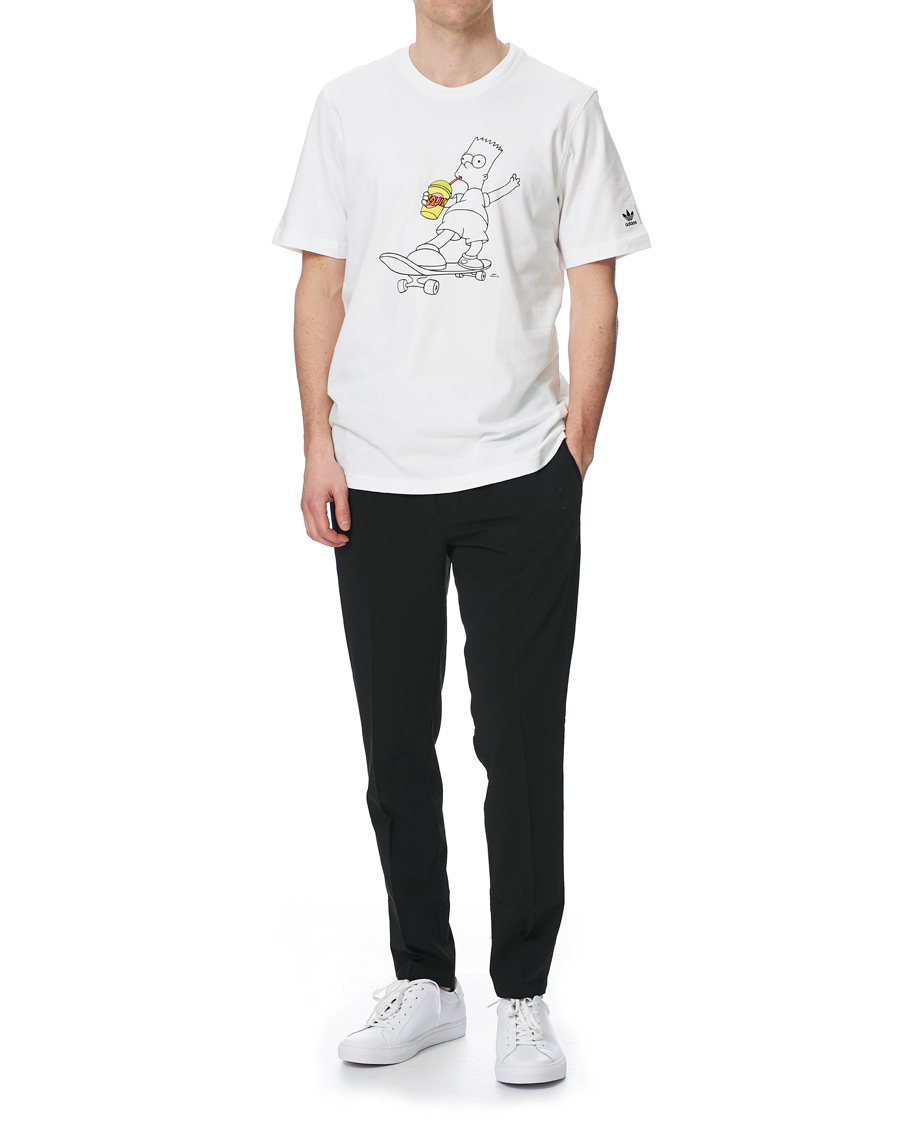 Mies | T-paidat | adidas Originals | The Simpsons Crew Neck Tee White
