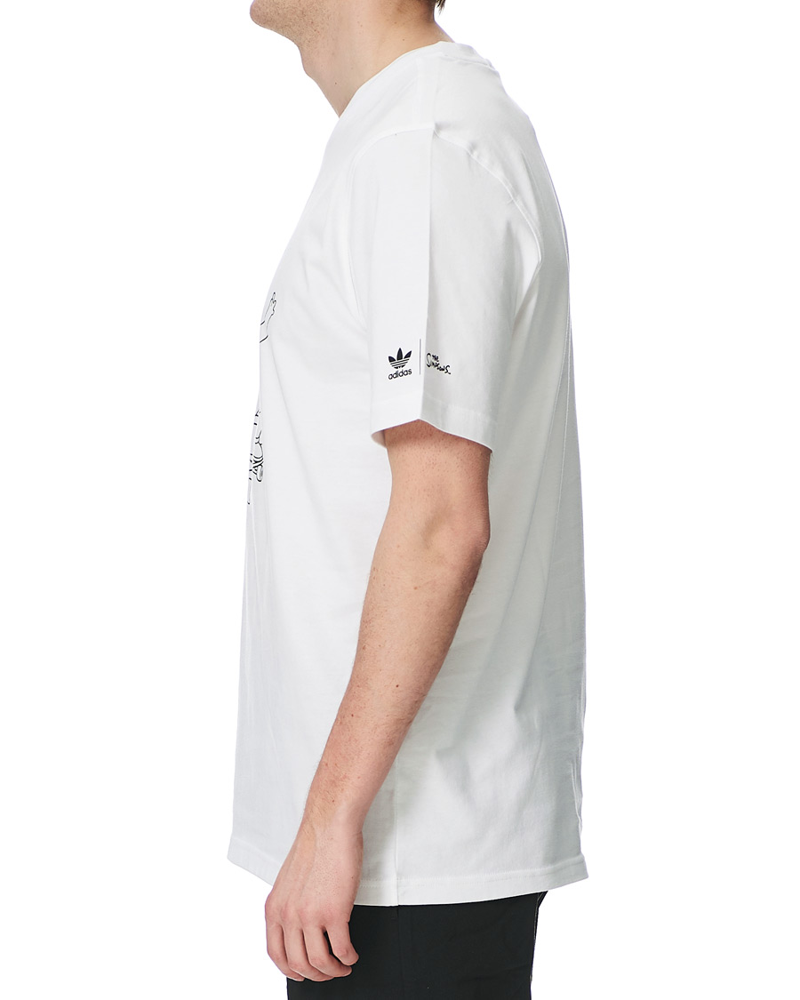Mies | T-paidat | adidas Originals | The Simpsons Crew Neck Tee White