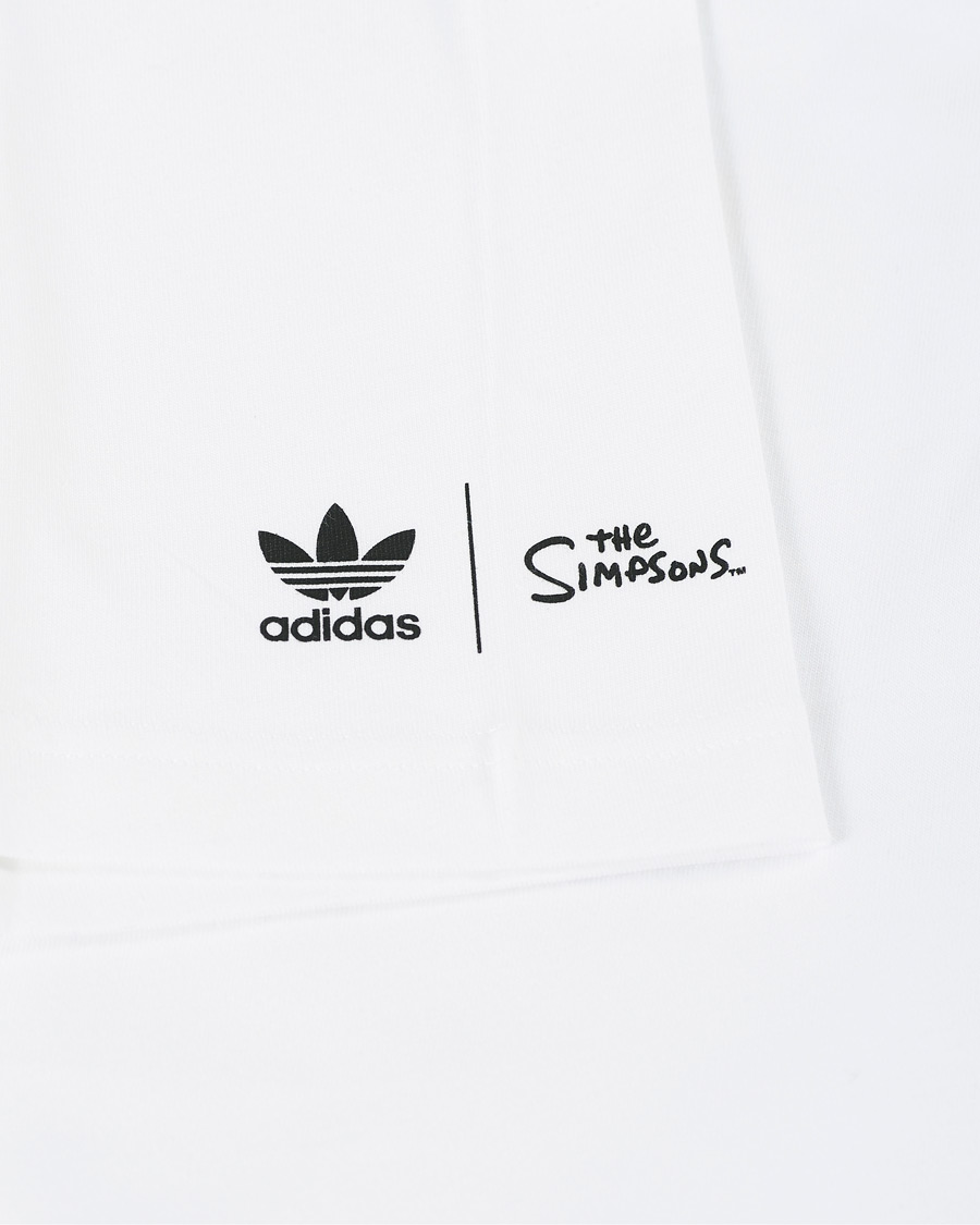 Mies | T-paidat | adidas Originals | The Simpsons Crew Neck Tee White