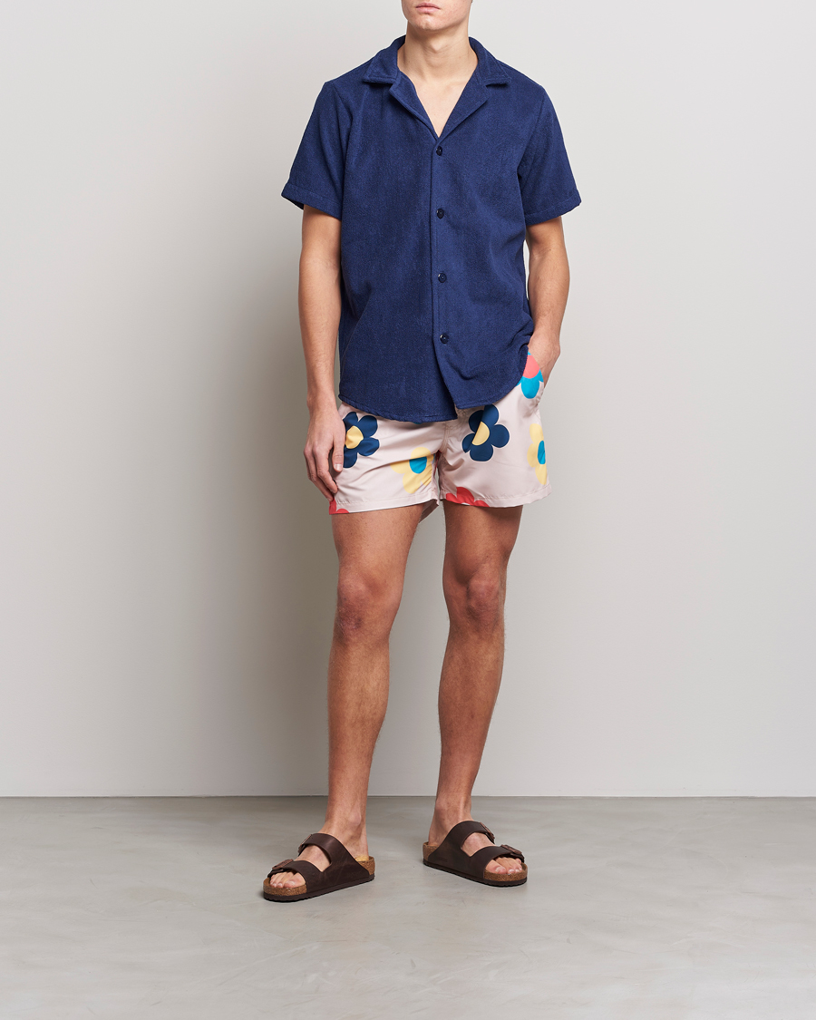 Mies | Uimahousut | OAS | Printed Swimshorts Daisy