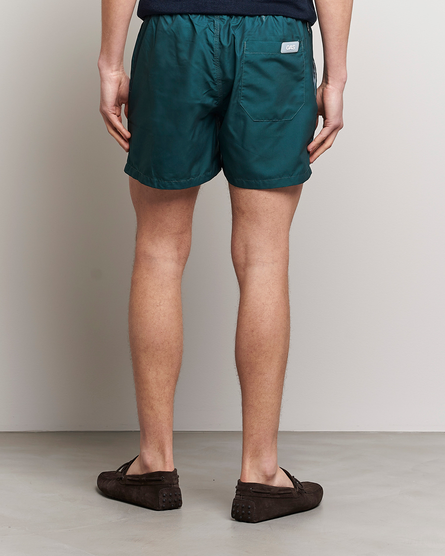 Mies | Uimahousut | OAS | Plain Swimshorts Dark Green