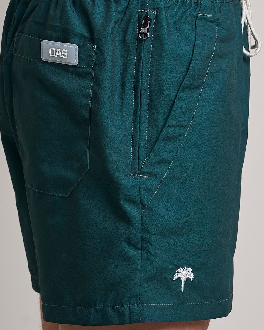 Mies | Uimahousut | OAS | Plain Swimshorts Dark Green