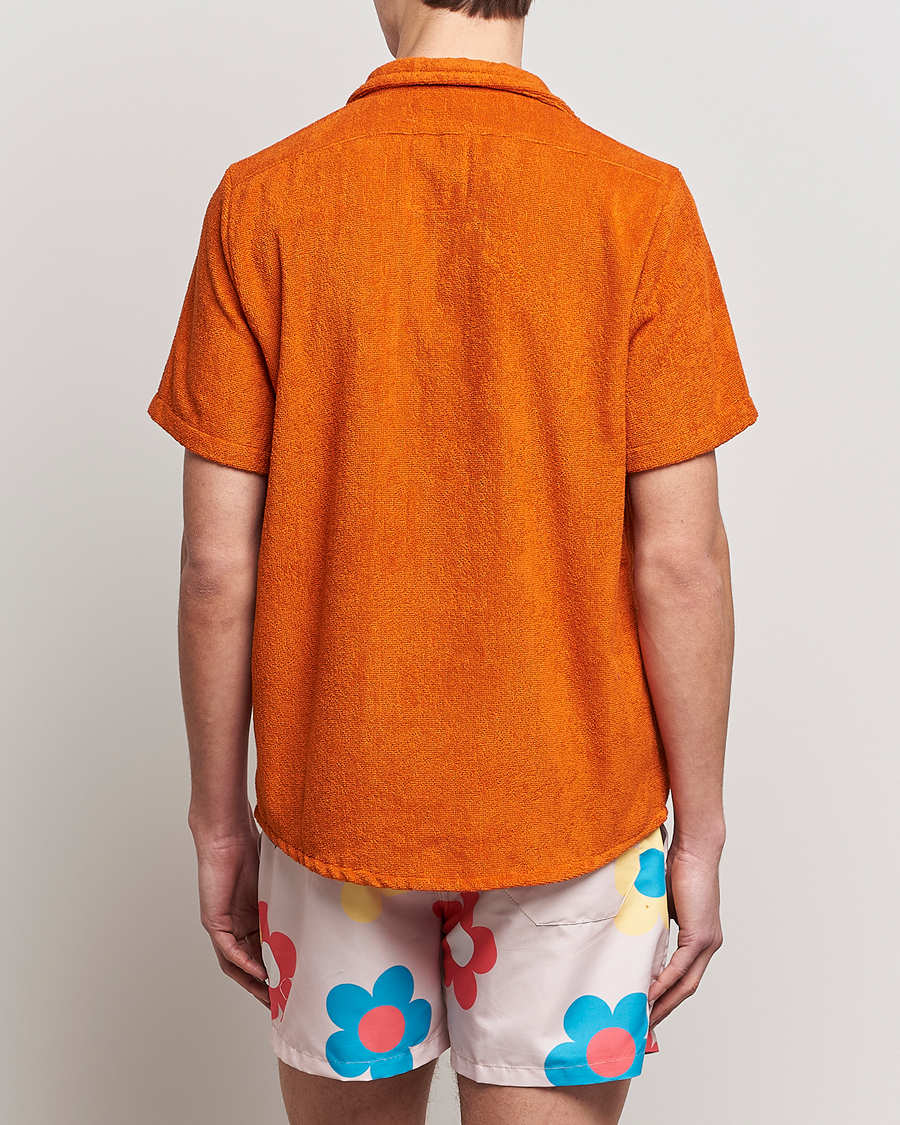 Mies | Kauluspaidat | OAS | Terry Cuba Short Sleeve Shirt Terracotta