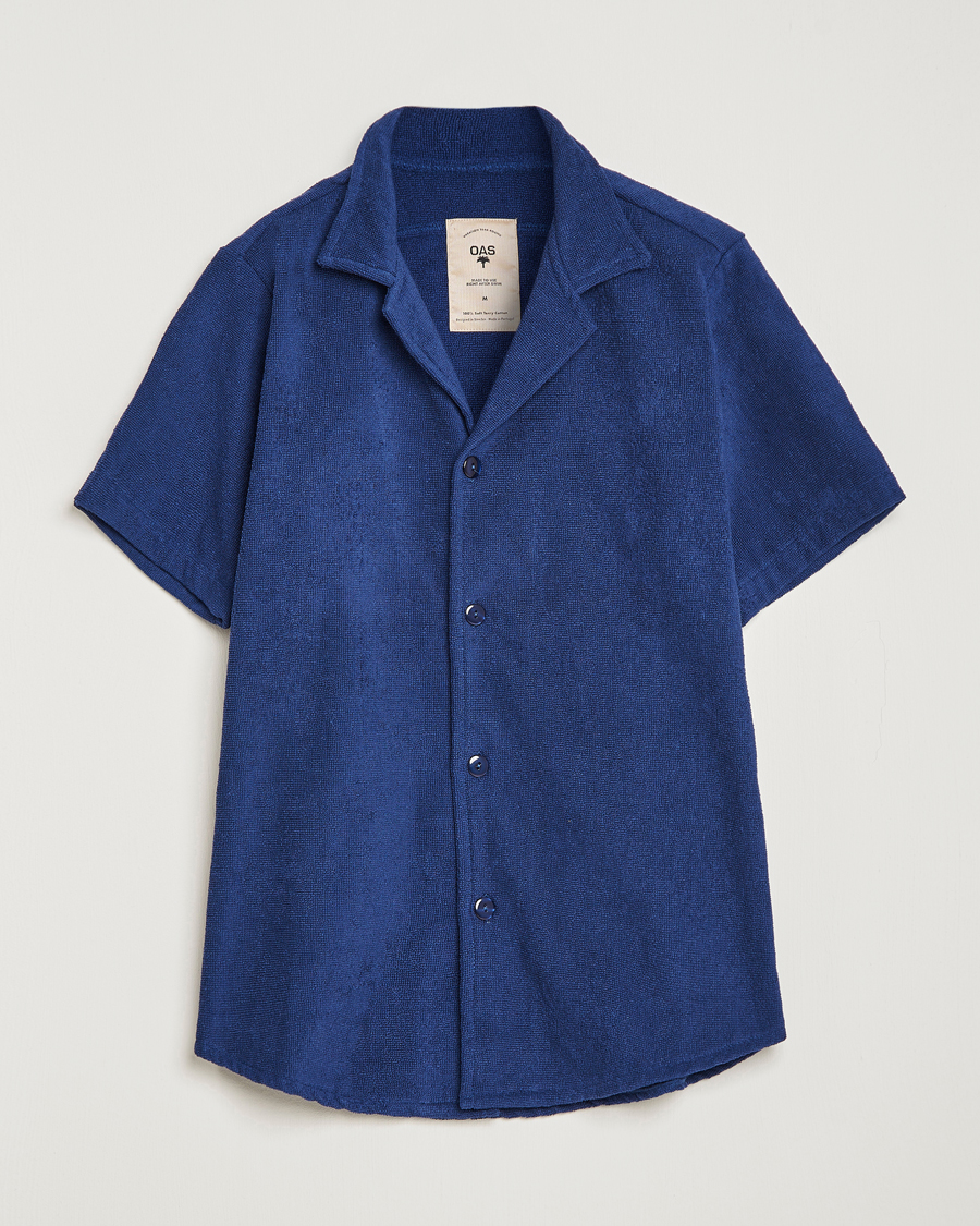 Mies | Kauluspaidat | OAS | Terry Cuba Short Sleeve Shirt Navy