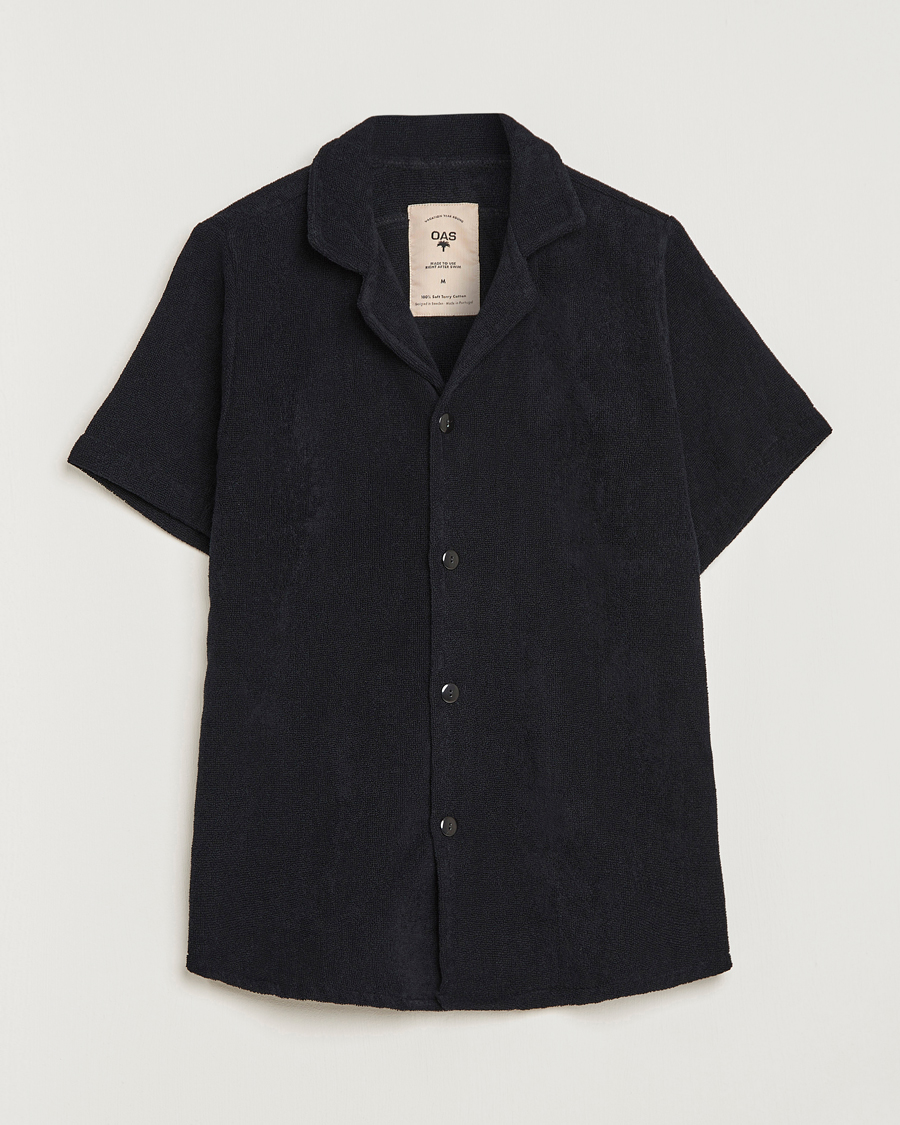 Mies | Kauluspaidat | OAS | Terry Cuba Short Sleeve Shirt Black