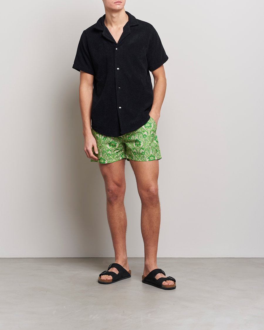 Mies | Kauluspaidat | OAS | Terry Cuba Short Sleeve Shirt Black