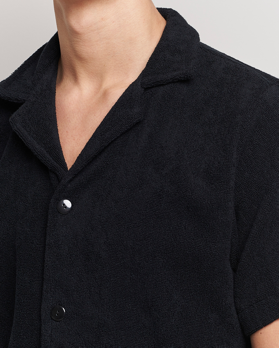 Mies | Kauluspaidat | OAS | Terry Cuba Short Sleeve Shirt Black