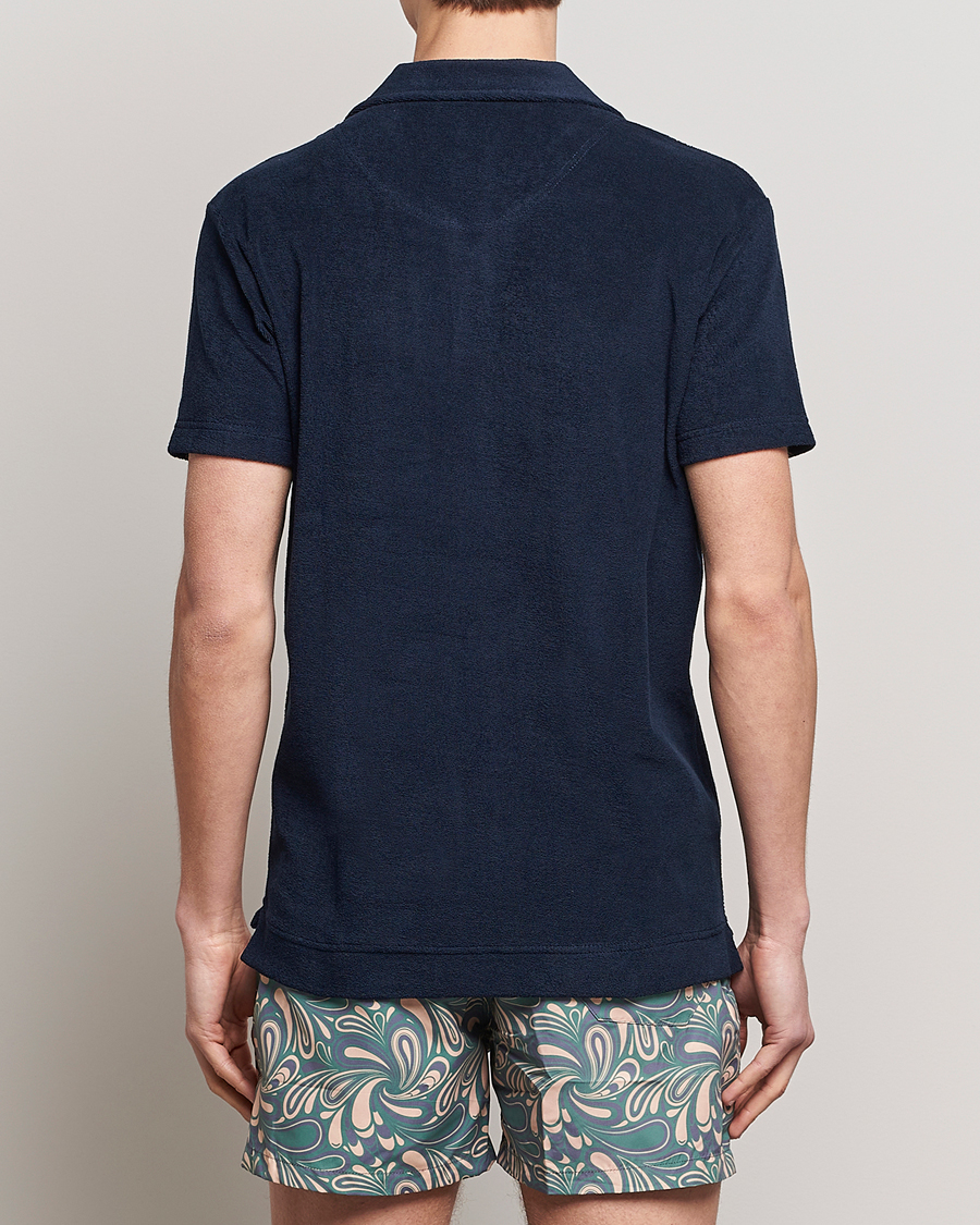 Mies | Pikeet | OAS | Short Sleeve Terry Polo Navy