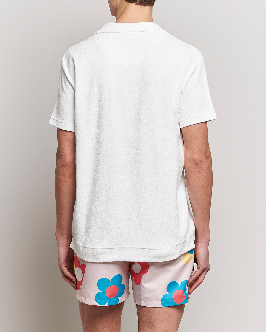 Mies | Pikeet | OAS | Short Sleeve Terry Polo White
