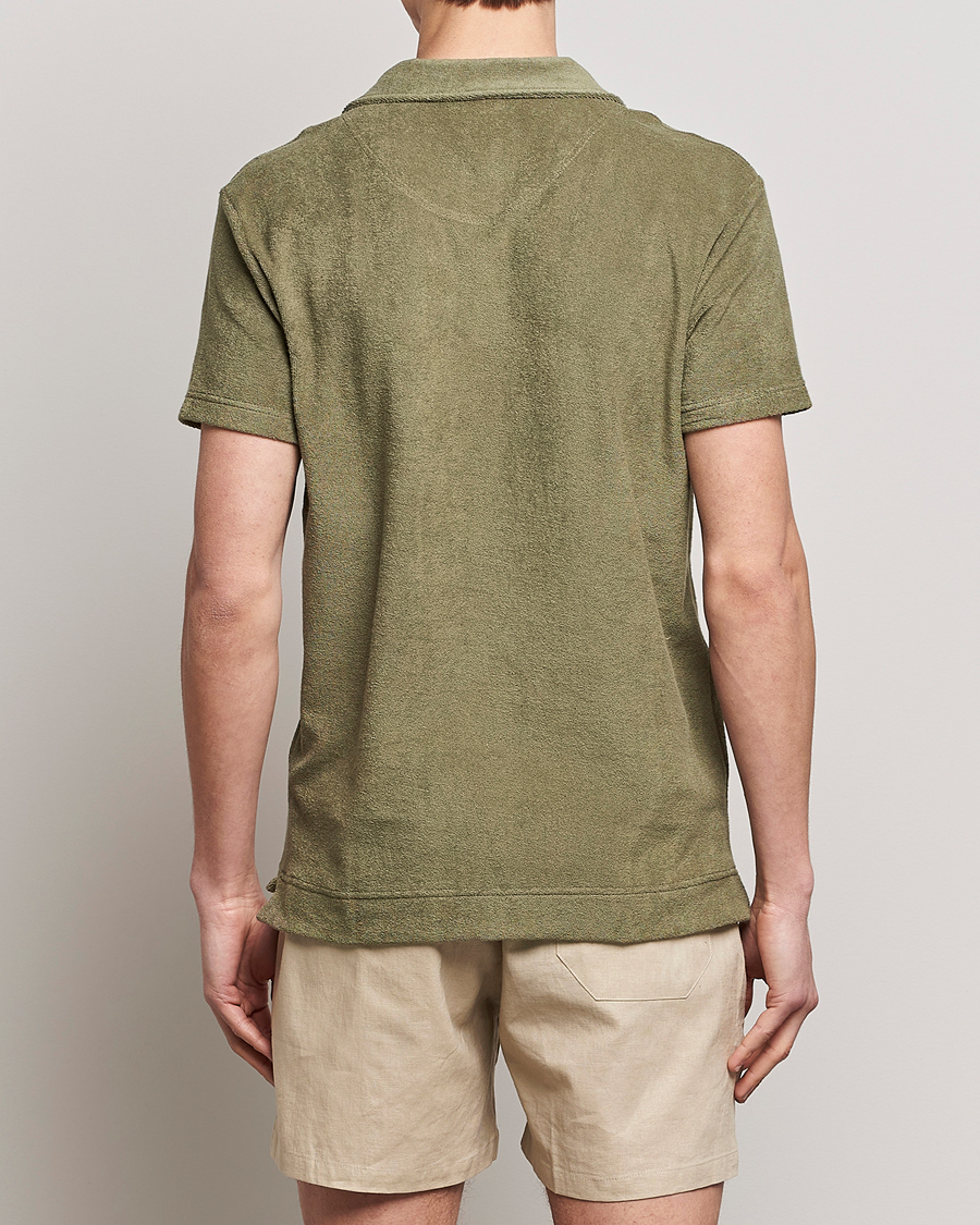 Mies | Pikeet | OAS | Short Sleeve Terry Polo Khaki
