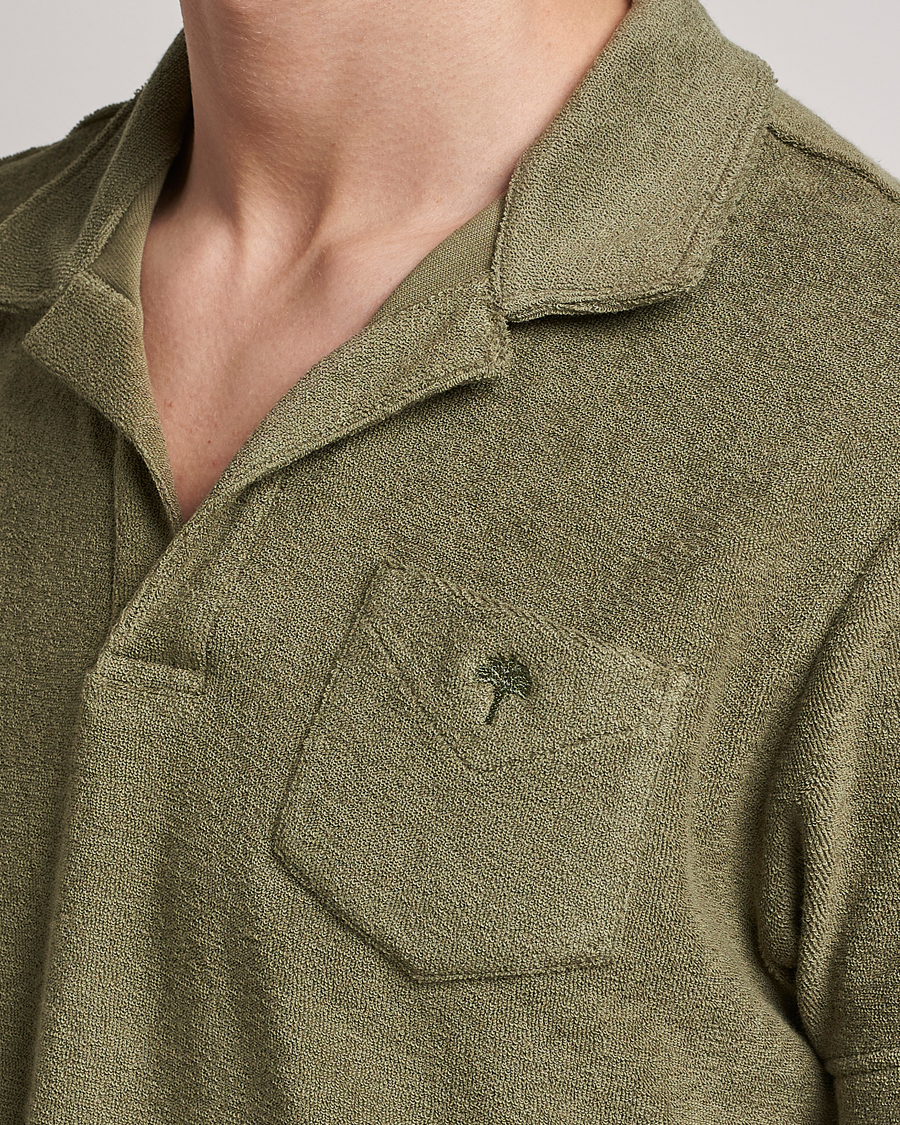 Mies | Pikeet | OAS | Short Sleeve Terry Polo Khaki