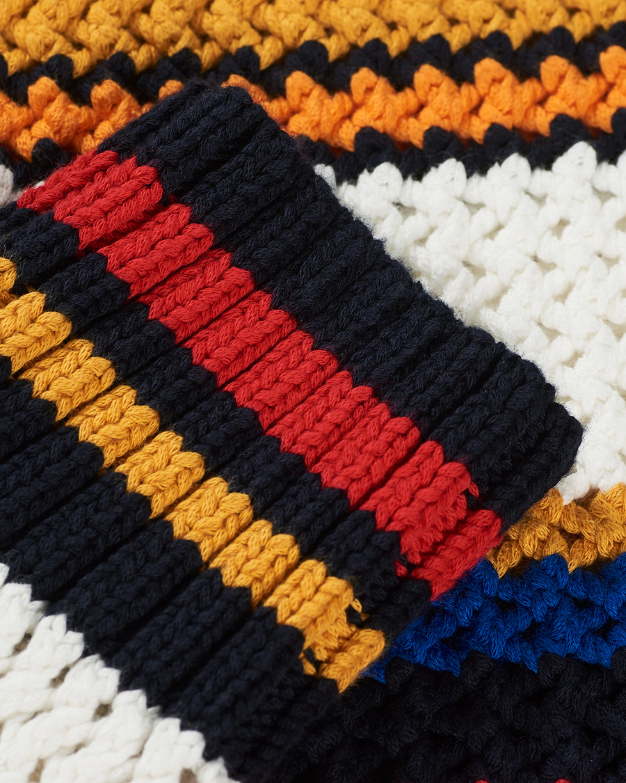 Mies | Puserot | GANT | Open Knit Stripe Crew Neck Multi