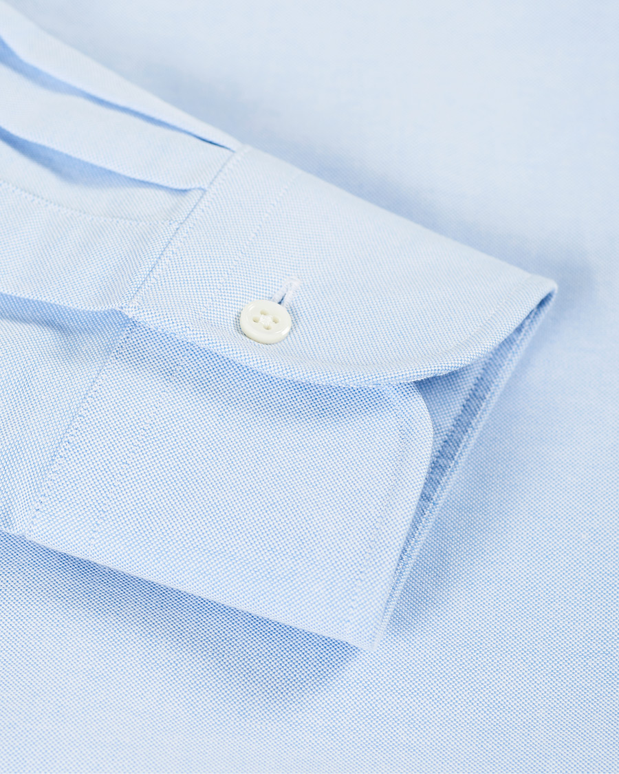 Mies | Kauluspaidat | Kamakura Shirts | Slim Fit Oxford Tab Collar Shirt Light Blue