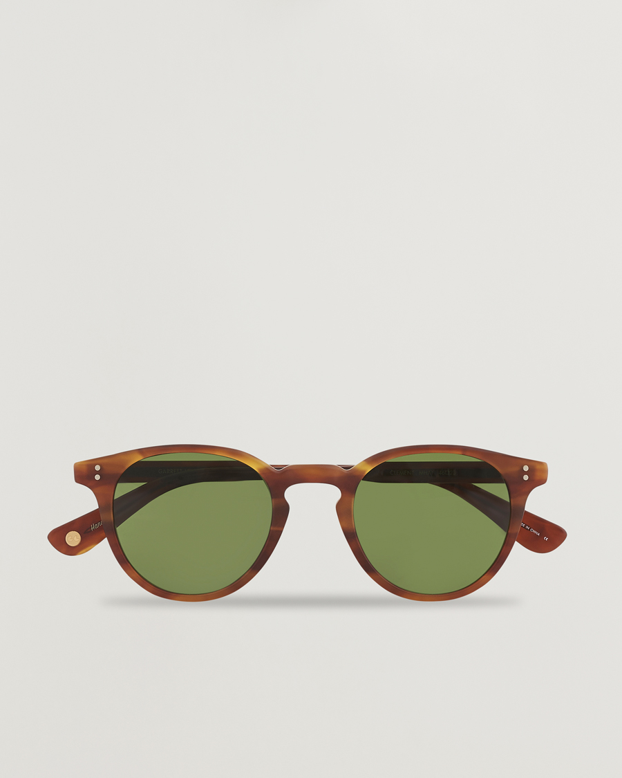 Mies |  | Garrett Leight | Clement Sunglasses Matte Honey/Pure Green