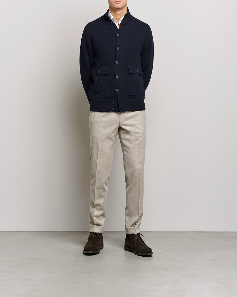 Mies | Takit | Valstar | Valstarino Merino Wool Jacket Navy