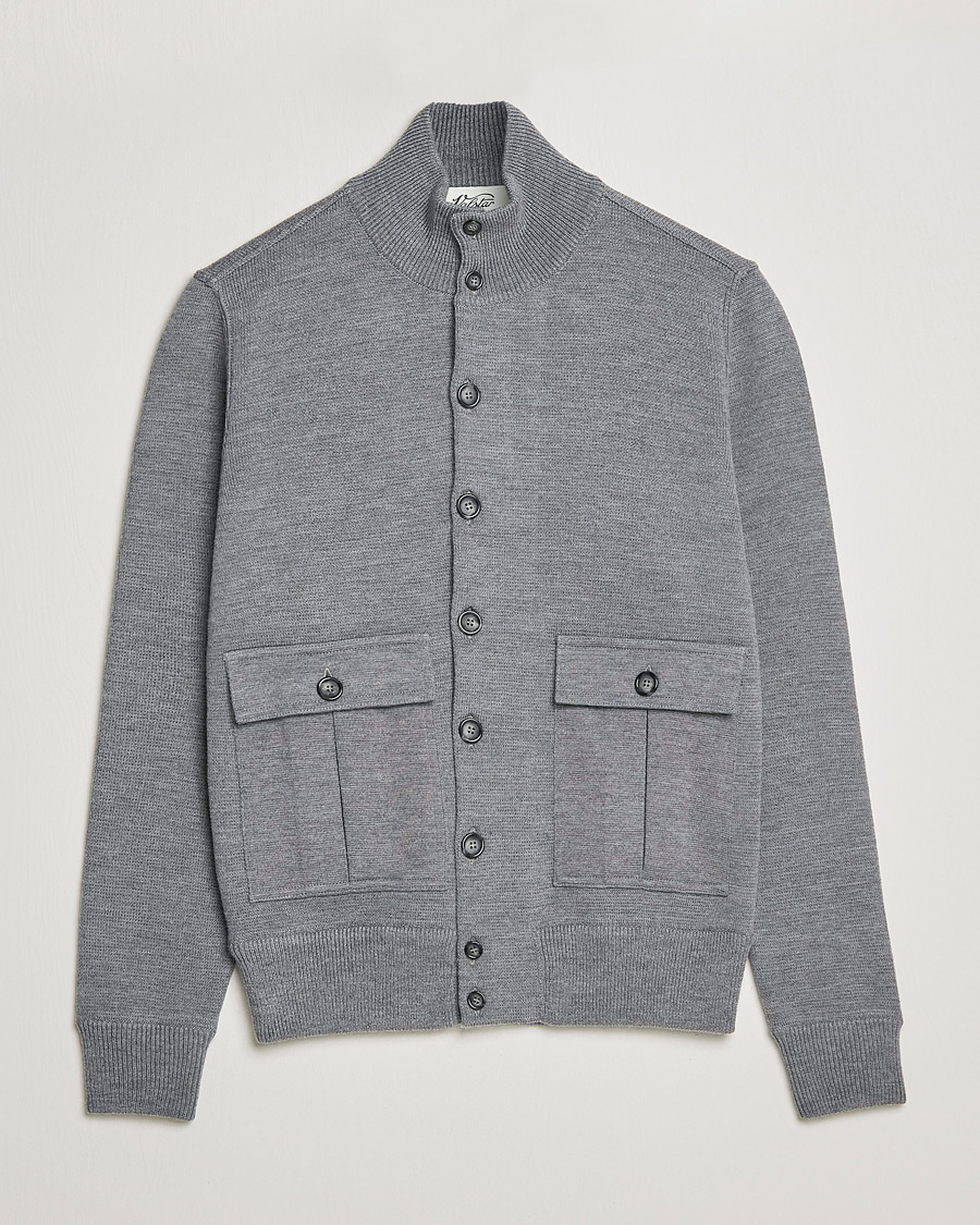 Mies | Takit | Valstar | Valstarino Merino Wool Jacket Grey Melange
