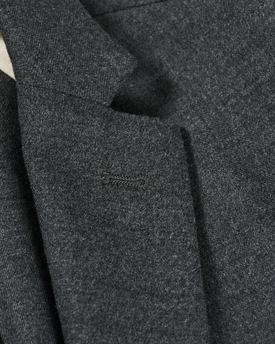 Mies | Pikkutakit | Barena | Borgo Unconstructed Flannel Blazer Grey Melange