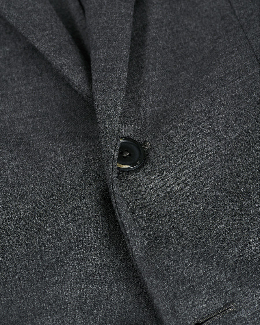 Mies | Pikkutakit | Barena | Borgo Unconstructed Flannel Blazer Grey Melange