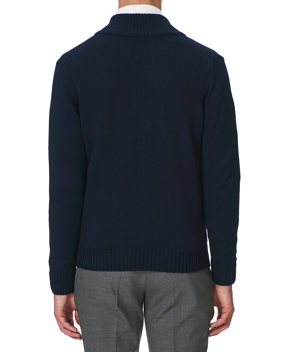 Mies | Puserot | Stenströms | Heavy Merino Wool Cardigan Navy