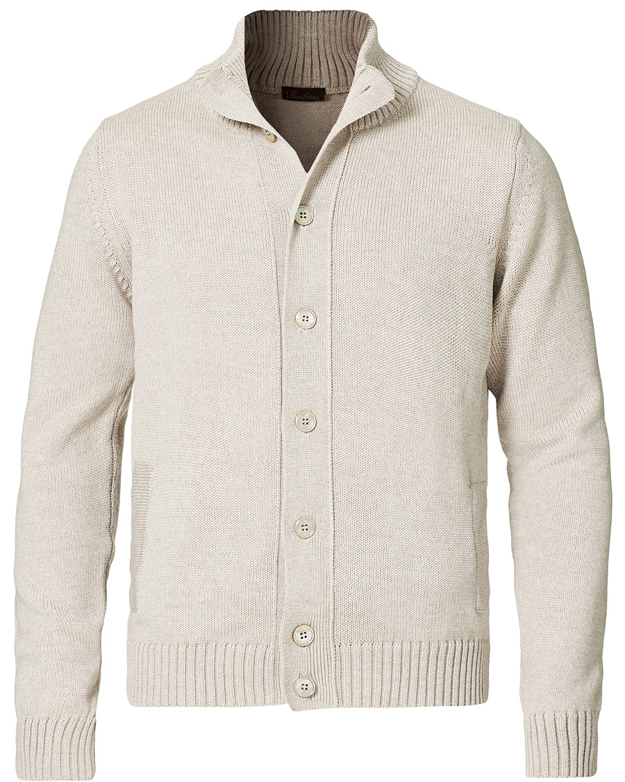 Mies | Puserot | Stenströms | Heavy Merino Wool Cardigan Beige