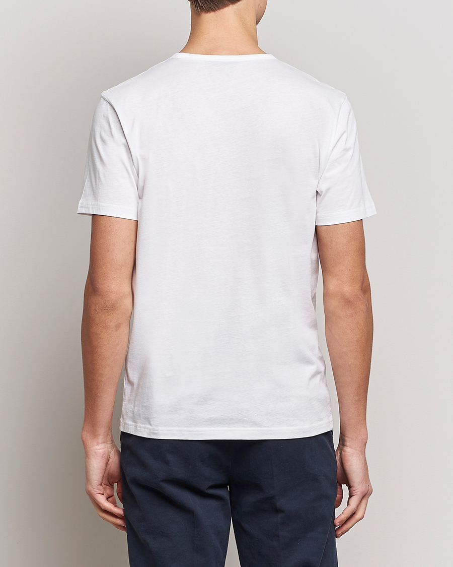 Mies | T-paidat | Stenströms | Solid Cotton T-Shirt White