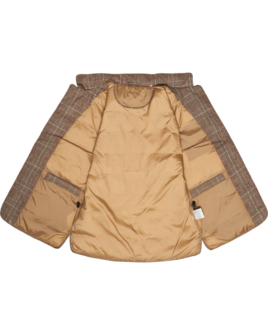 Mies | Takit | Stenströms | Quilted Check Wool Vest Brown