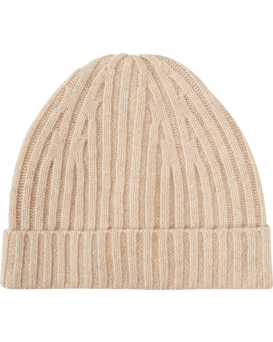 Mies | Stenströms Ribbed Cashmere Hat Beige | Stenströms | Ribbed Cashmere Hat Beige