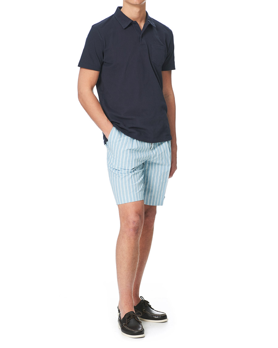 Mies | Shortsit | BOSS BLACK | BOSS Pepe Striped Seersucker Shorts Pastel Blue