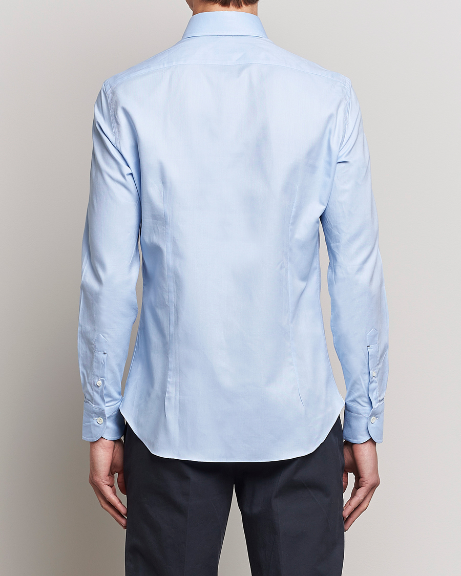 Mies | Kauluspaidat | Mazzarelli | Soft Oxford Button Down Shirt Light Blue