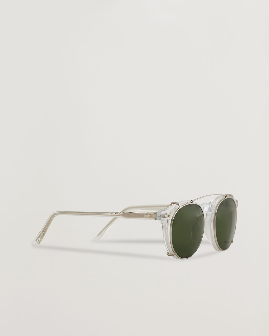 Mies | Aurinkolasit | TBD Eyewear | Clip-ons Silver/Bottle Green