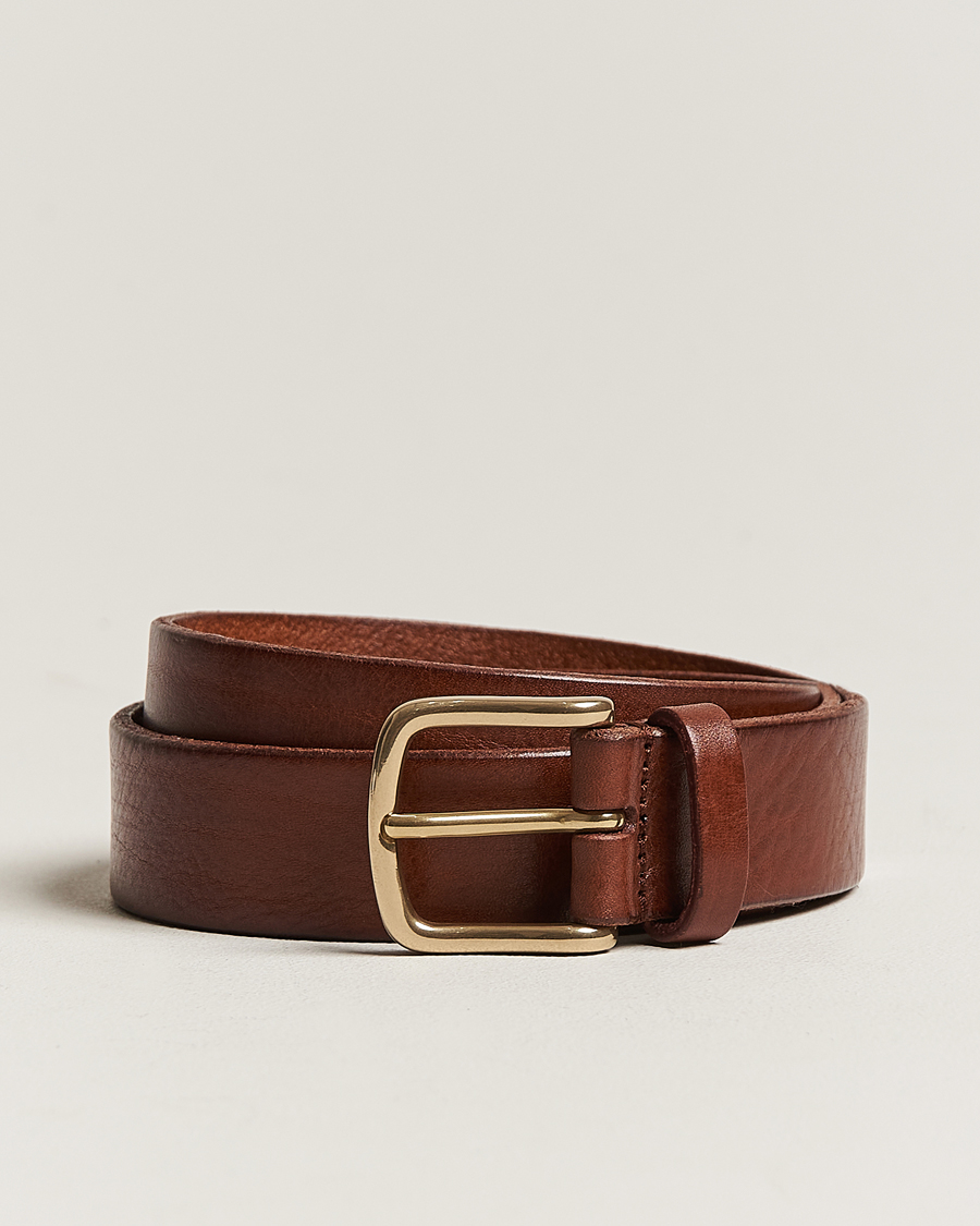 Mies | Vyöt | Anderson's | Leather Belt 3 cm Cognac