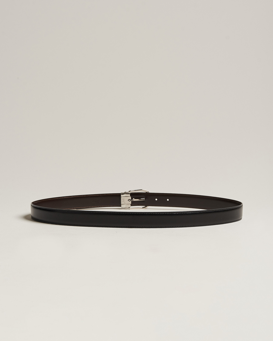 Mies | Vyöt | Montblanc | Reversible Horseshoe Buckle 30mm Belt Black/Brown